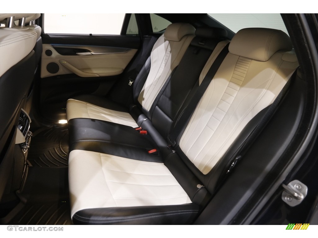 2017 X6 xDrive35i - Carbon Black Metallic / Ivory White/Black photo #20