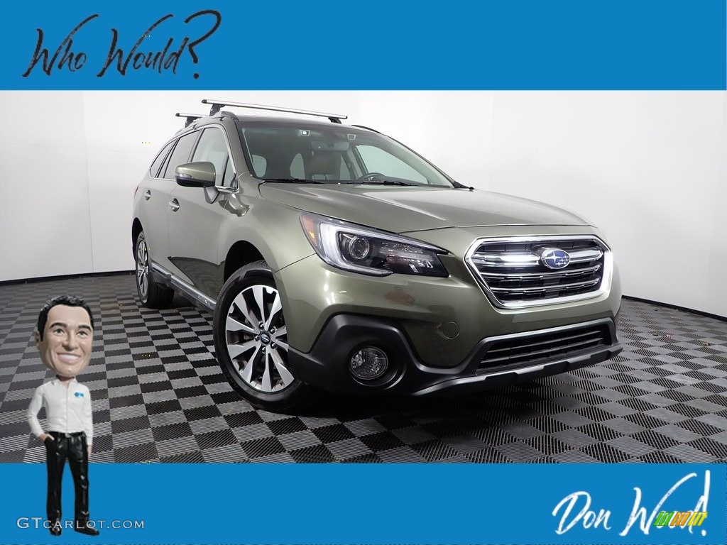 2018 Outback 2.5i Touring - Wilderness Green Metallic / Java Brown photo #1
