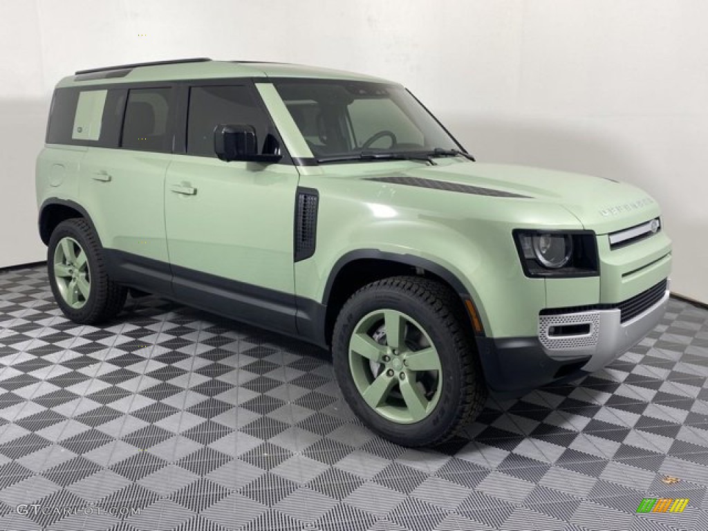 Grasmere Green 2023 Land Rover Defender 110 75th Limited Edition Exterior Photo #145856710
