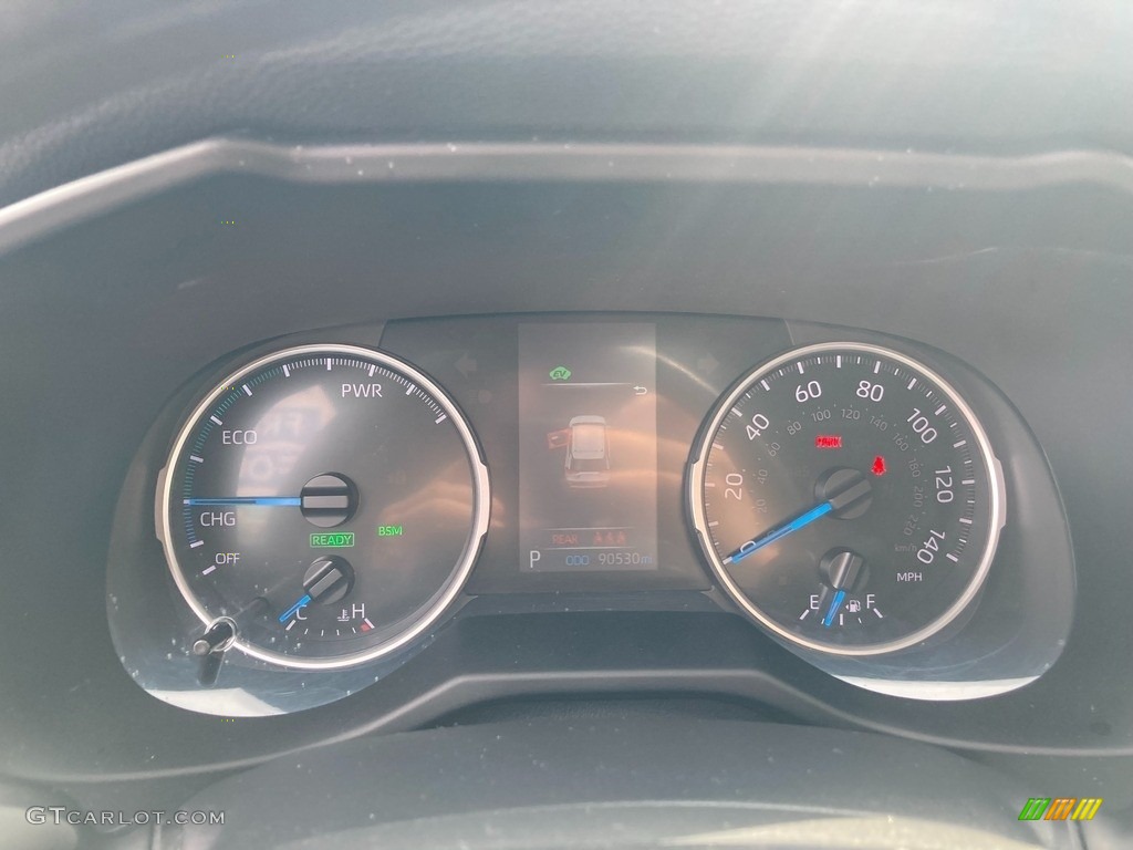 2021 RAV4 XLE AWD Hybrid - Midnight Black Metallic / Black photo #23