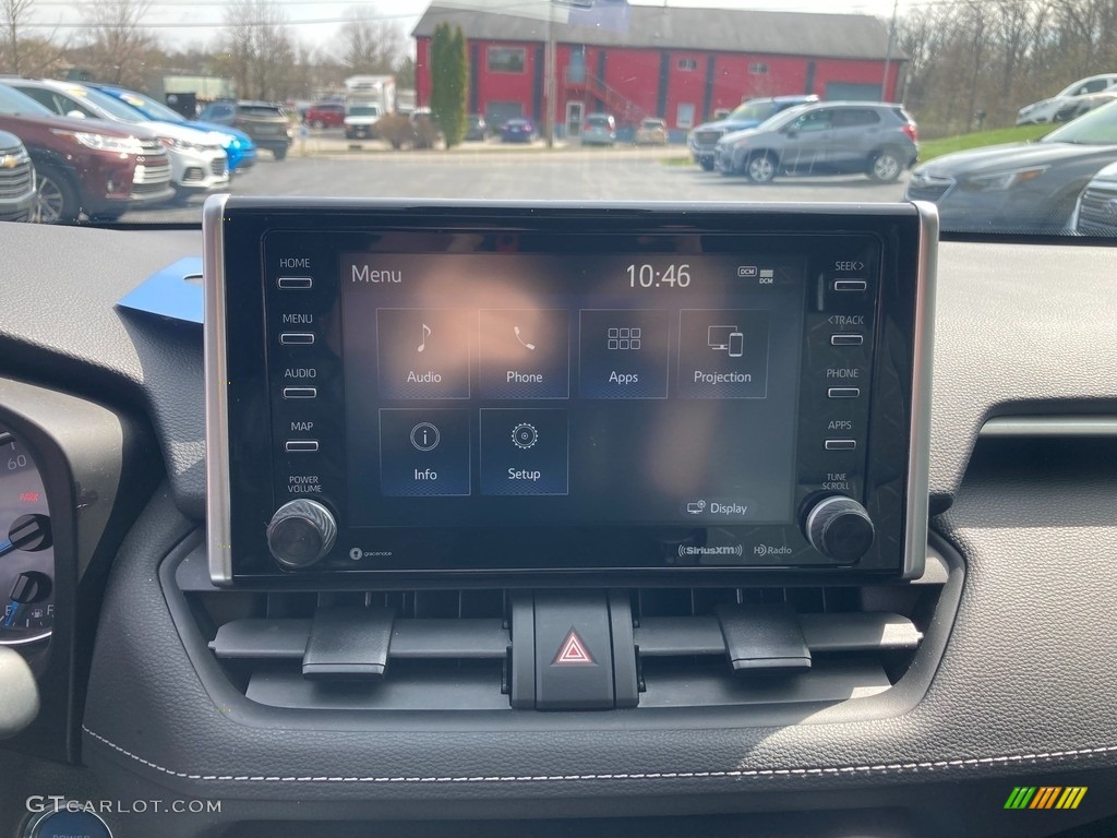2021 RAV4 XLE AWD Hybrid - Midnight Black Metallic / Black photo #35