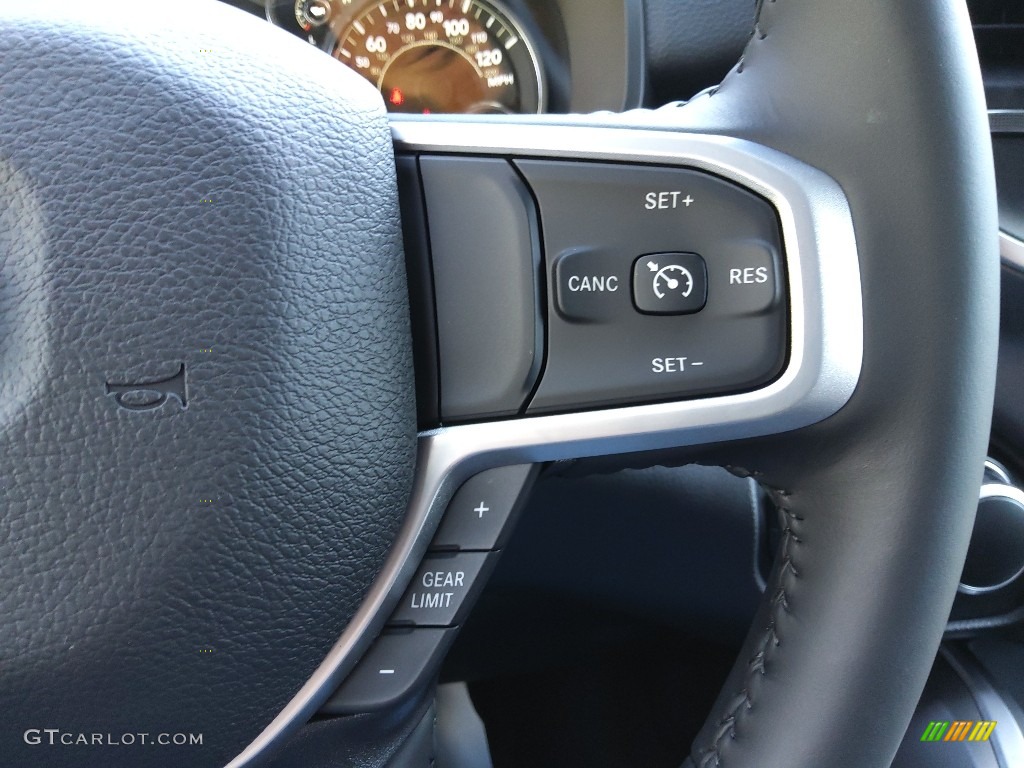 2023 Ram 1500 Big Horn Quad Cab 4x4 Black Steering Wheel Photo #145857718