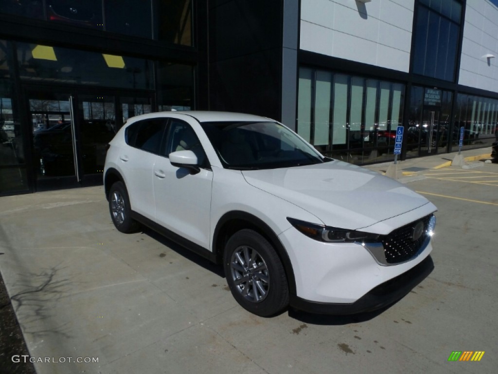 2023 CX-5 S Select AWD - Rhodium White Metallic / Parchment photo #1