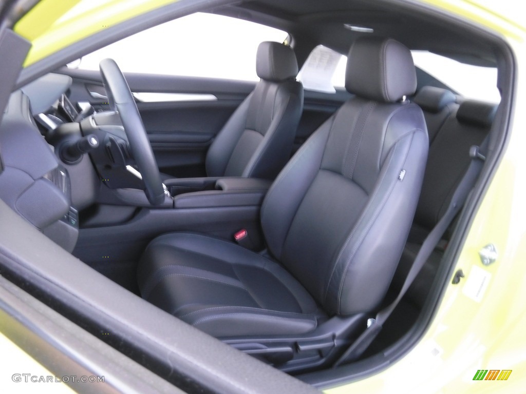Black Interior 2019 Honda Civic Touring Coupe Photo #145860820