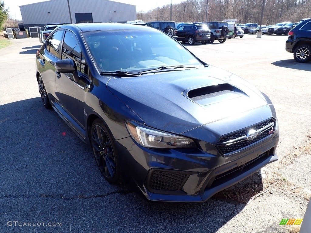 2019 WRX STI Limited - Dark Gray Metallic / Black Ultrasuede/Carbon Black photo #2