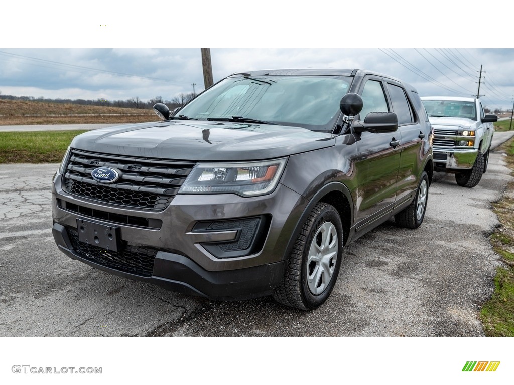 2017 Explorer Police Interceptor AWD - Medium Titanium Metallic / Ebony Black photo #8