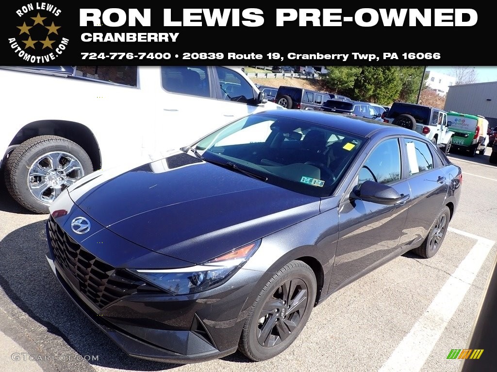 2021 Elantra SEL - Portofino Gray / Black photo #1