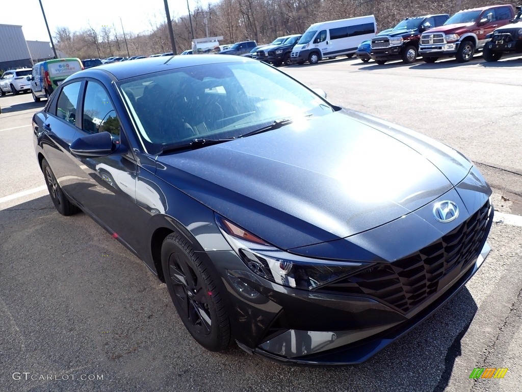 2021 Elantra SEL - Portofino Gray / Black photo #3