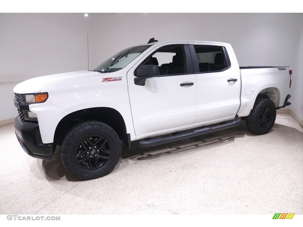 Summit White 2020 Chevrolet Silverado 1500 Custom Trail Boss Crew Cab 4x4 Exterior Photo #145862428