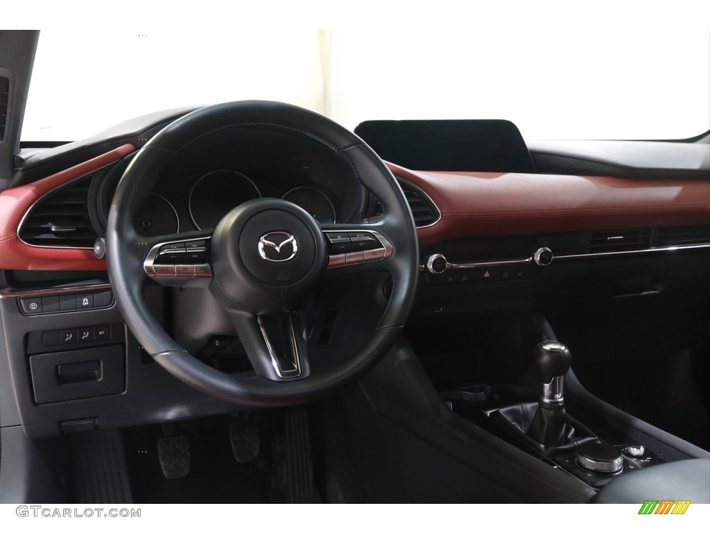 2020 Mazda MAZDA3 Premium Hatchback Black Dashboard Photo #145862623