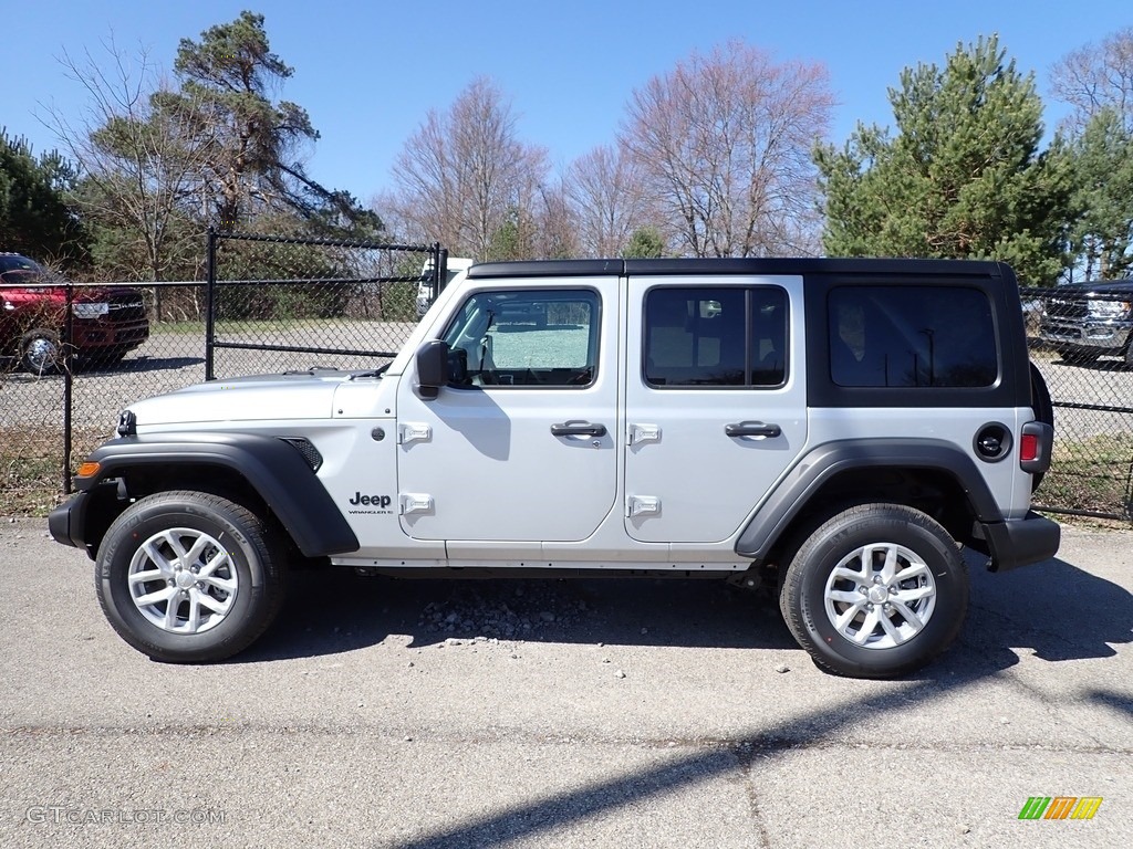 Silver Zynith 2023 Jeep Wrangler Unlimited Sport 4x4 Exterior Photo #145863031