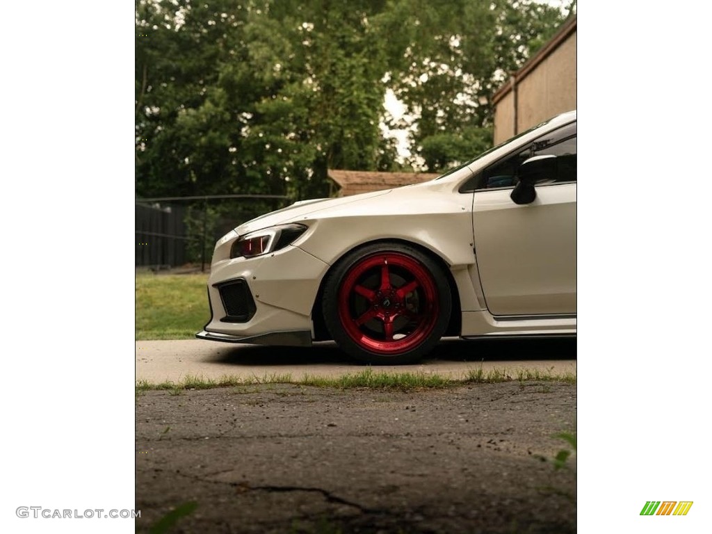 2018 WRX Premium - Crystal White Pearl / Carbon Black photo #2