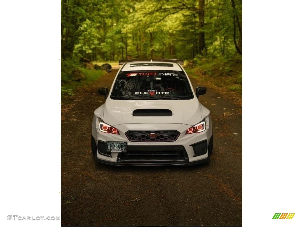 2018 WRX Premium - Crystal White Pearl / Carbon Black photo #5