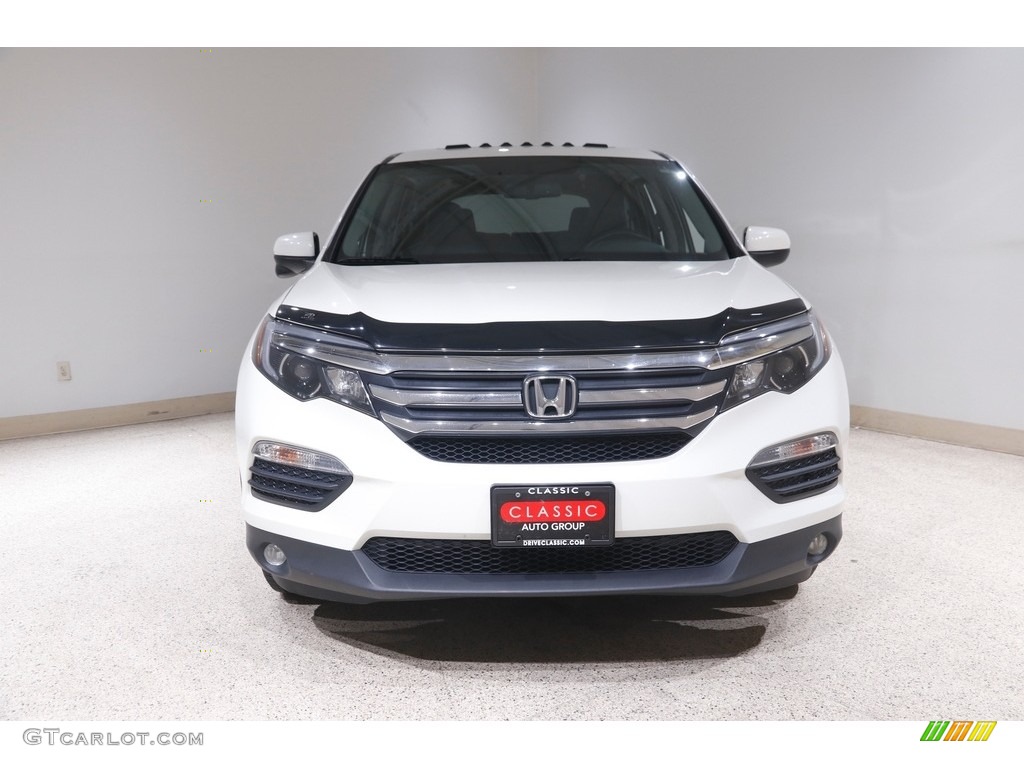 2017 Pilot EX-L AWD - White Diamond Pearl / Black photo #2