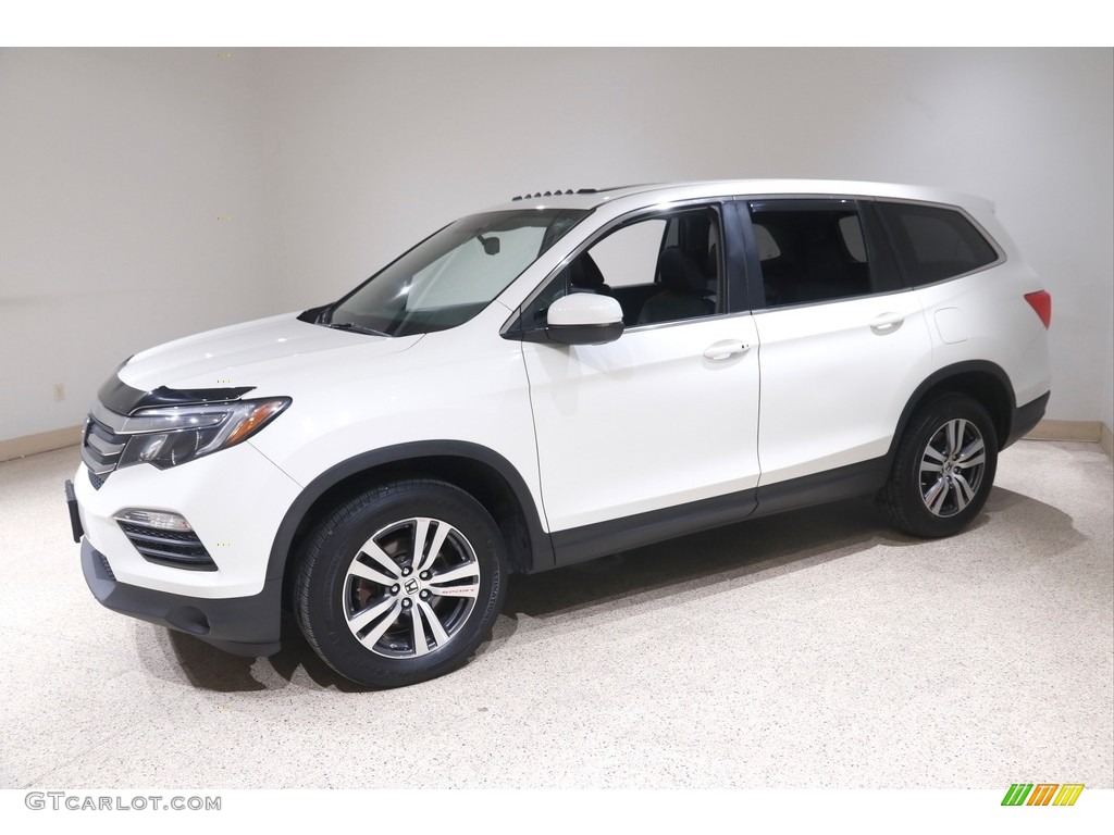 2017 Pilot EX-L AWD - White Diamond Pearl / Black photo #3
