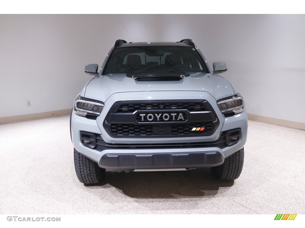 2021 Tacoma TRD Pro Double Cab 4x4 - Lunar Rock / Black/Red photo #2
