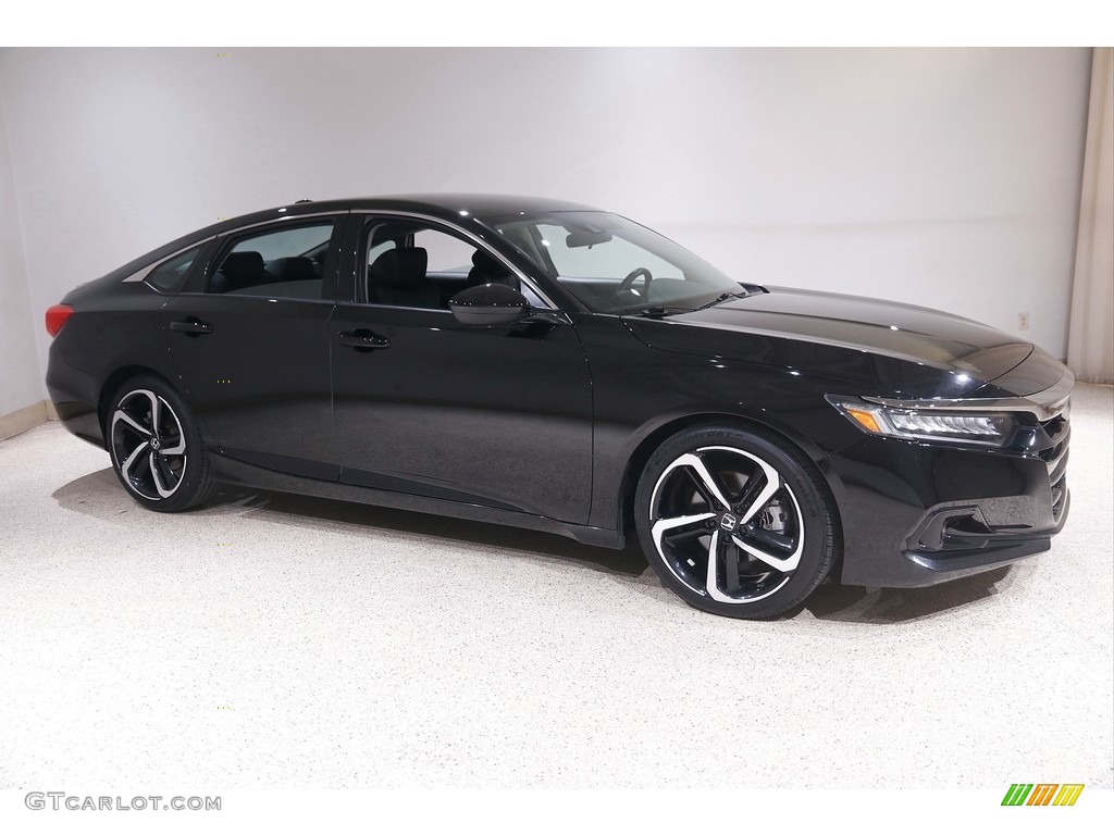 2021 Accord Sport SE - Crystal Black Pearl / Black photo #1