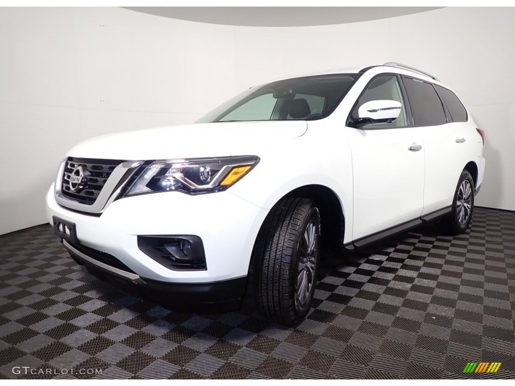 2020 Pathfinder SL 4x4 - Pearl White Tricoat / Charcoal photo #8
