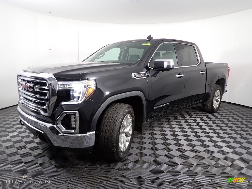 Onyx Black 2020 GMC Sierra 1500 SLT Crew Cab 4WD Exterior Photo #145865560