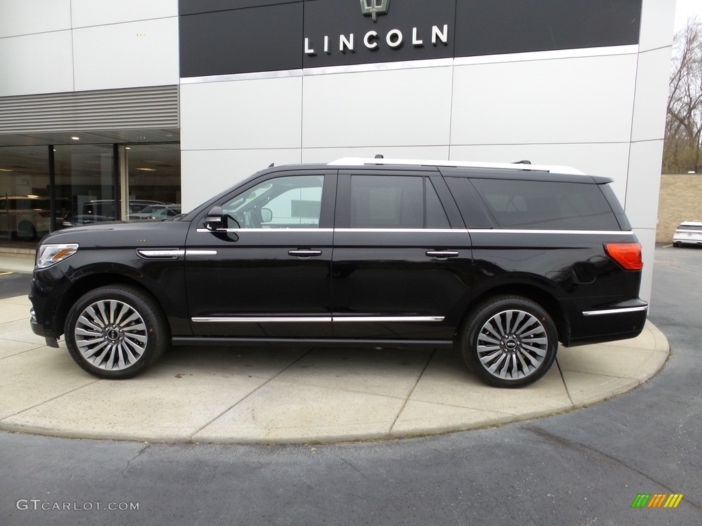 Infinite Black 2020 Lincoln Navigator L Reserve 4x4 Exterior Photo #145866136