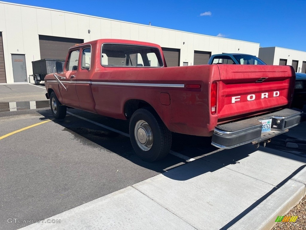 Castillo Red 1977 Ford F250 Custom SuperCab Exterior Photo #145866226