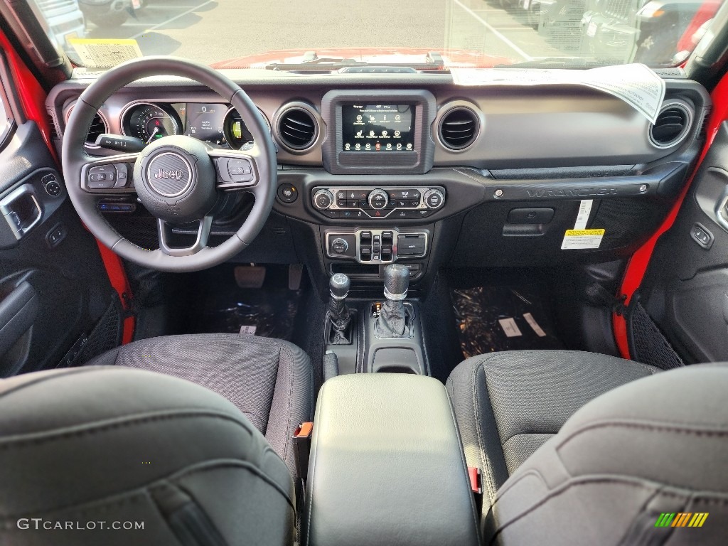 2023 Jeep Wrangler Unlimited Willys 4XE Hybrid Black Dashboard Photo #145866317