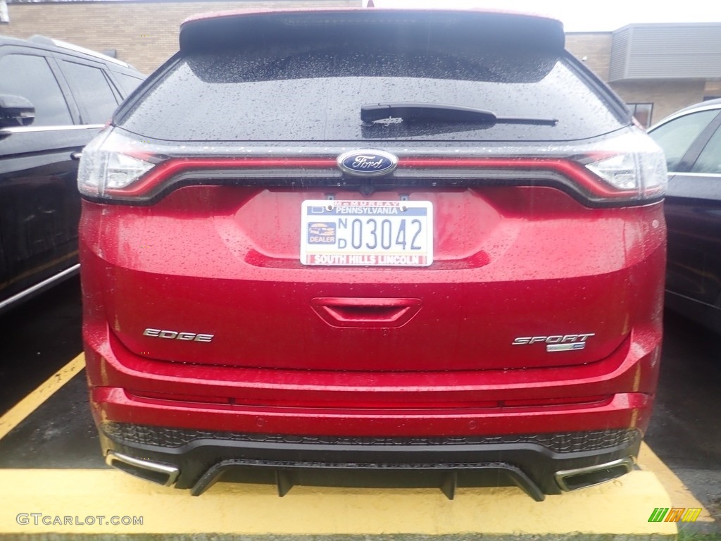 2018 Edge Sport AWD - Ruby Red / Ebony photo #3