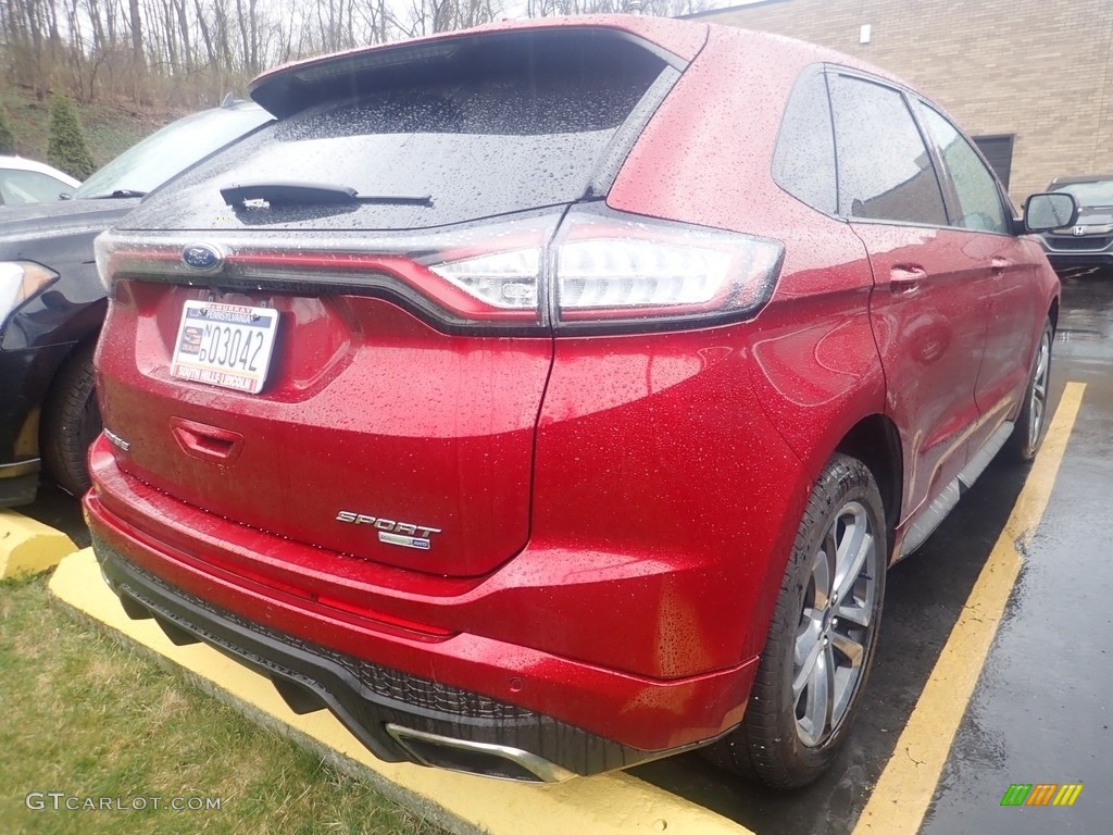 2018 Edge Sport AWD - Ruby Red / Ebony photo #4