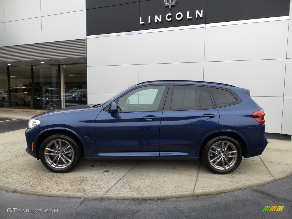 2021 X3 xDrive30i - Phytonic Blue Metallic / Oyster photo #2