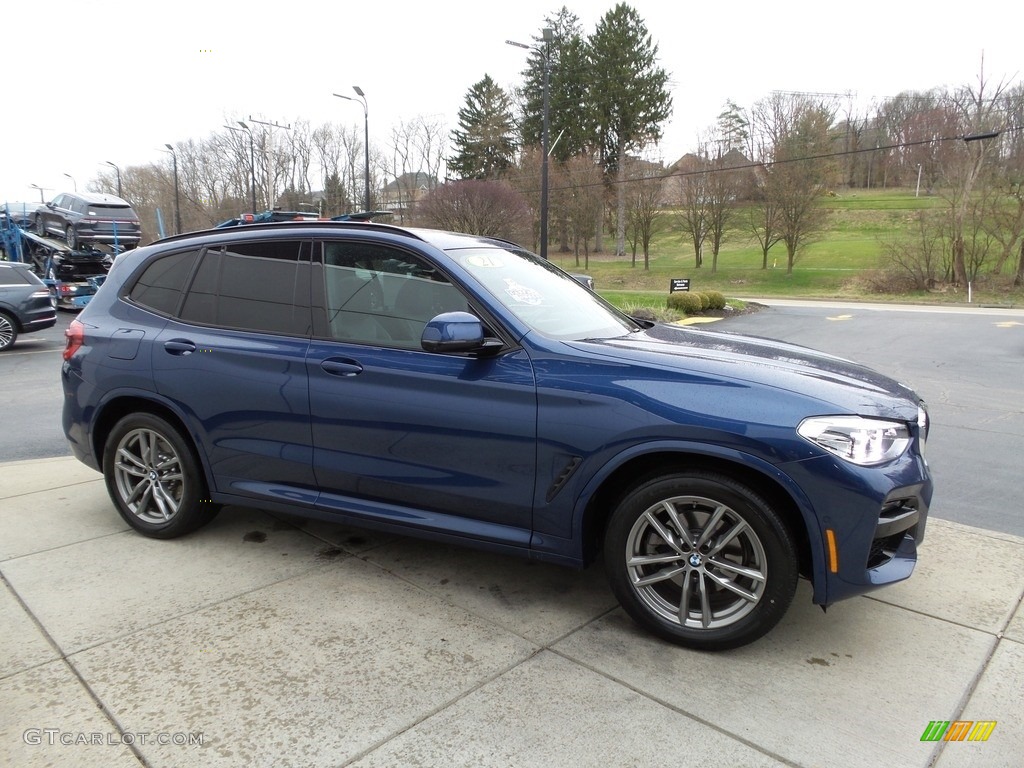 2021 X3 xDrive30i - Phytonic Blue Metallic / Oyster photo #7