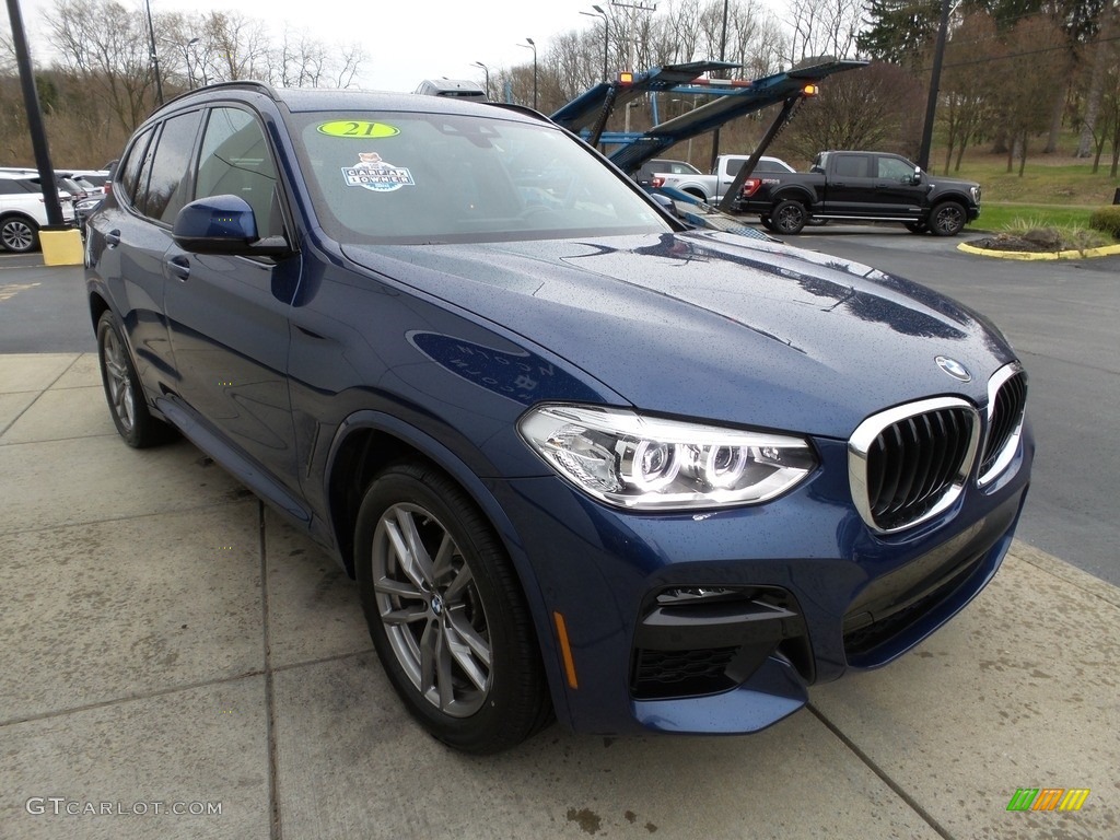 2021 X3 xDrive30i - Phytonic Blue Metallic / Oyster photo #8