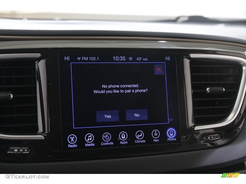 2017 Pacifica Touring L Plus - Molten Silver / Black/Alloy photo #14