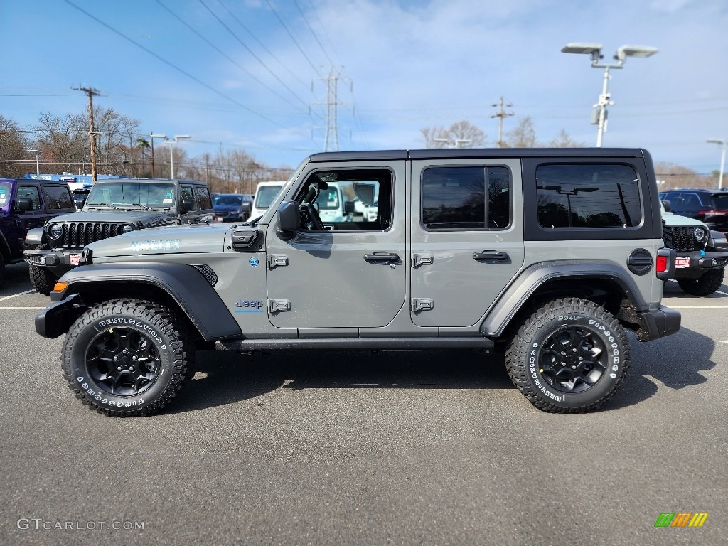 Sting-Gray 2023 Jeep Wrangler Unlimited Willys 4XE Hybrid Exterior Photo #145867192