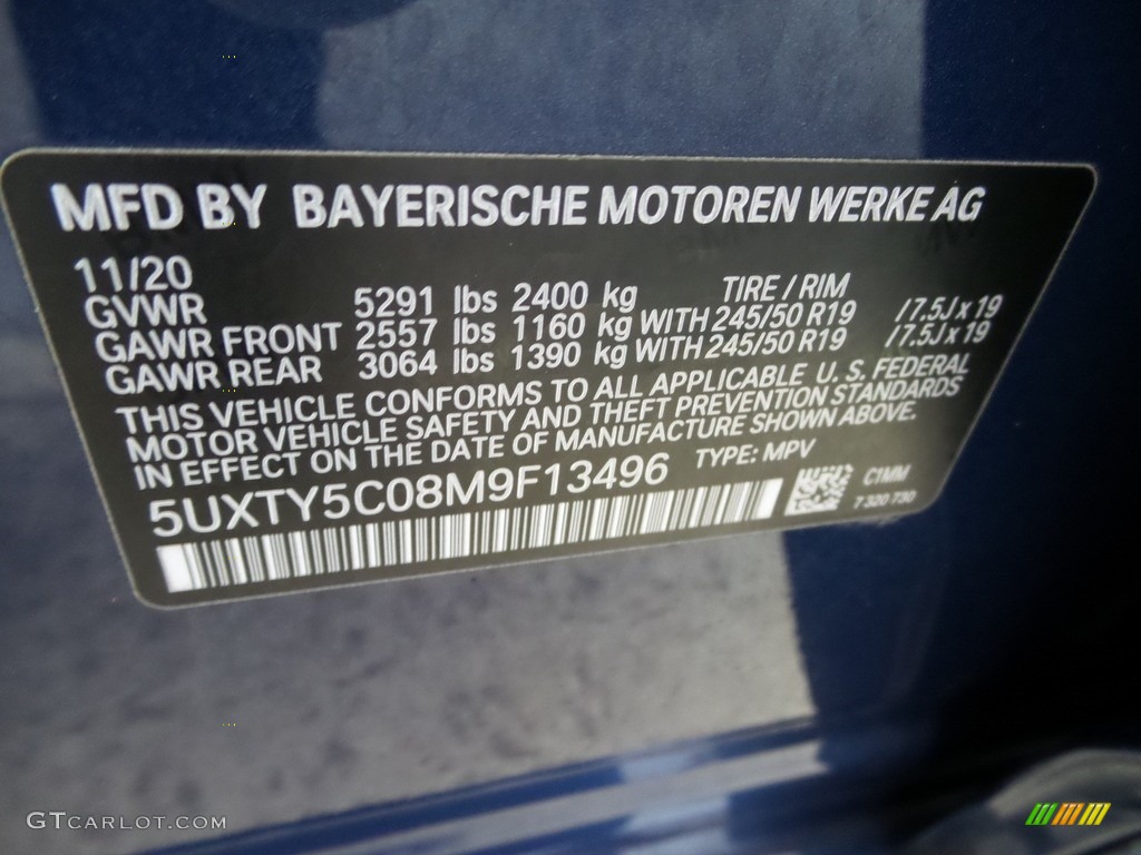 2021 X3 xDrive30i - Phytonic Blue Metallic / Oyster photo #23