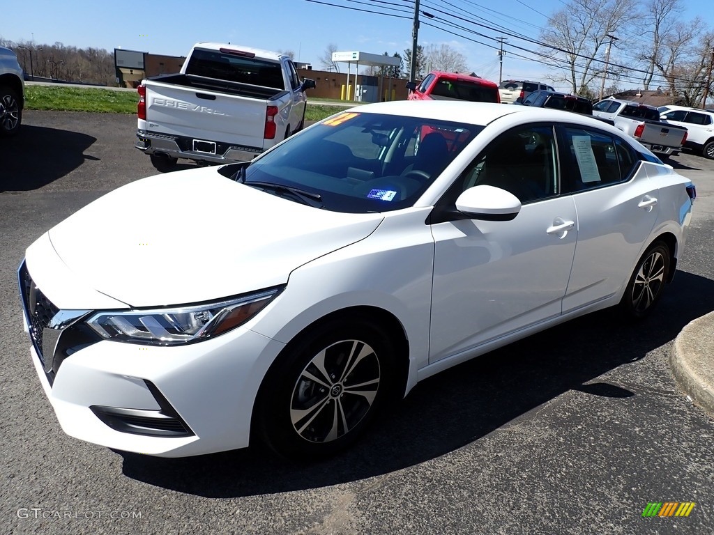 2022 Sentra SV - Fresh Powder / Charcoal photo #8