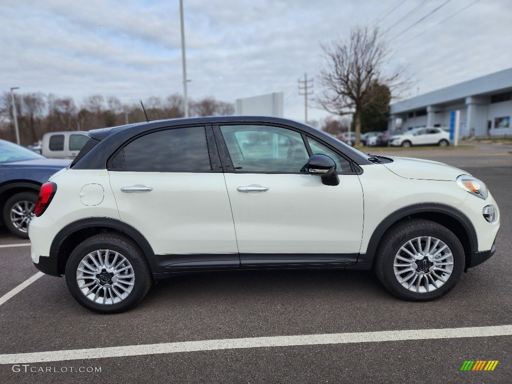2022 500X Pop AWD - Bianco Gelato (White) / Slate Blue photo #4