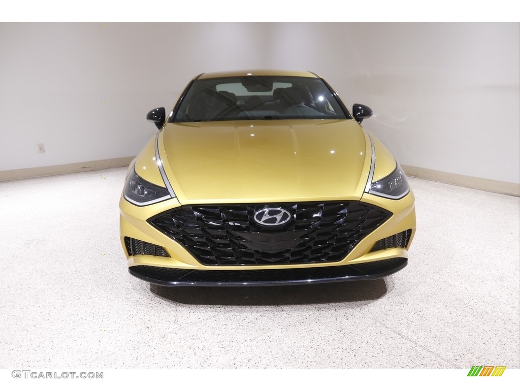 2020 Sonata SEL Plus - Glowing Yellow / Black photo #2