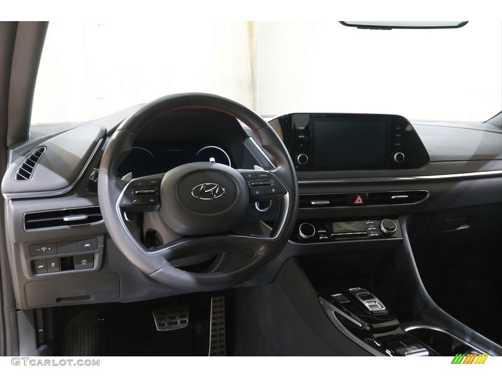 2020 Sonata SEL Plus - Glowing Yellow / Black photo #6