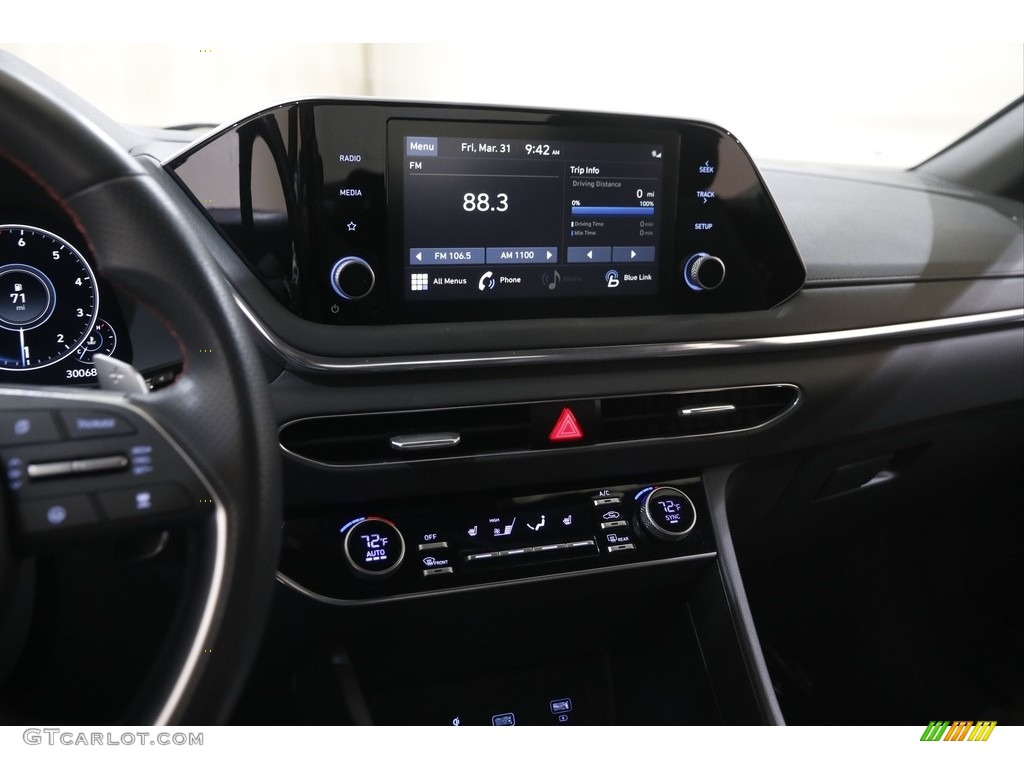2020 Sonata SEL Plus - Glowing Yellow / Black photo #9