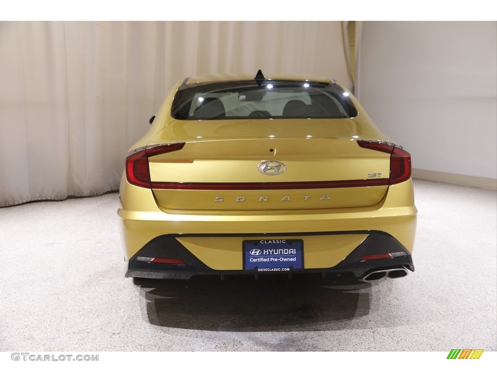 2020 Sonata SEL Plus - Glowing Yellow / Black photo #20