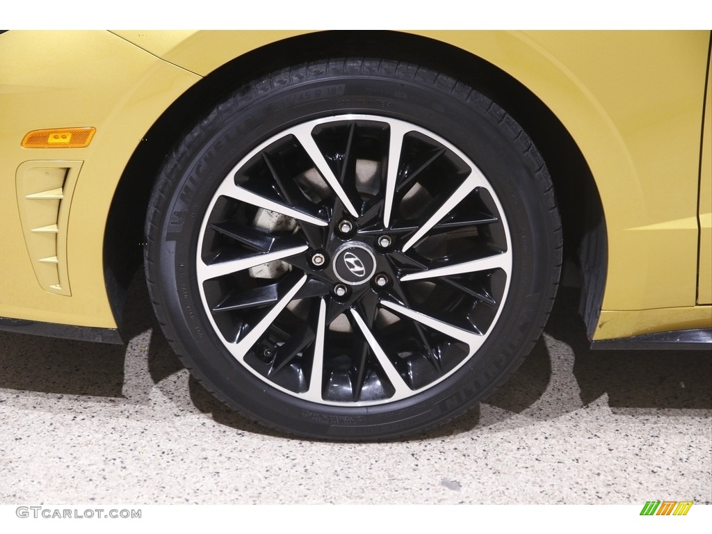 2020 Sonata SEL Plus - Glowing Yellow / Black photo #22