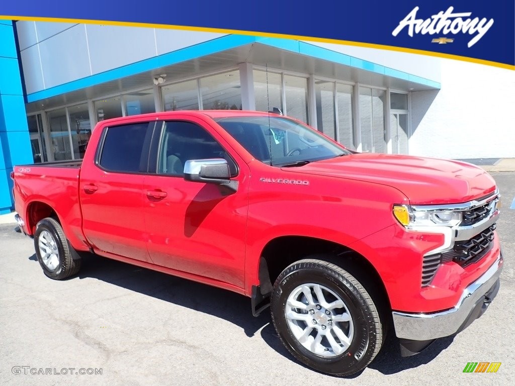 2023 Silverado 1500 LT Crew Cab 4x4 - Red Hot / Jet Black photo #1