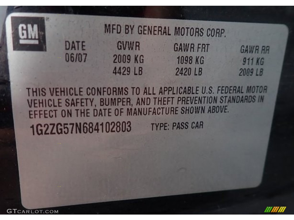 2008 G6 V6 Sedan - Black / Ebony Black photo #2