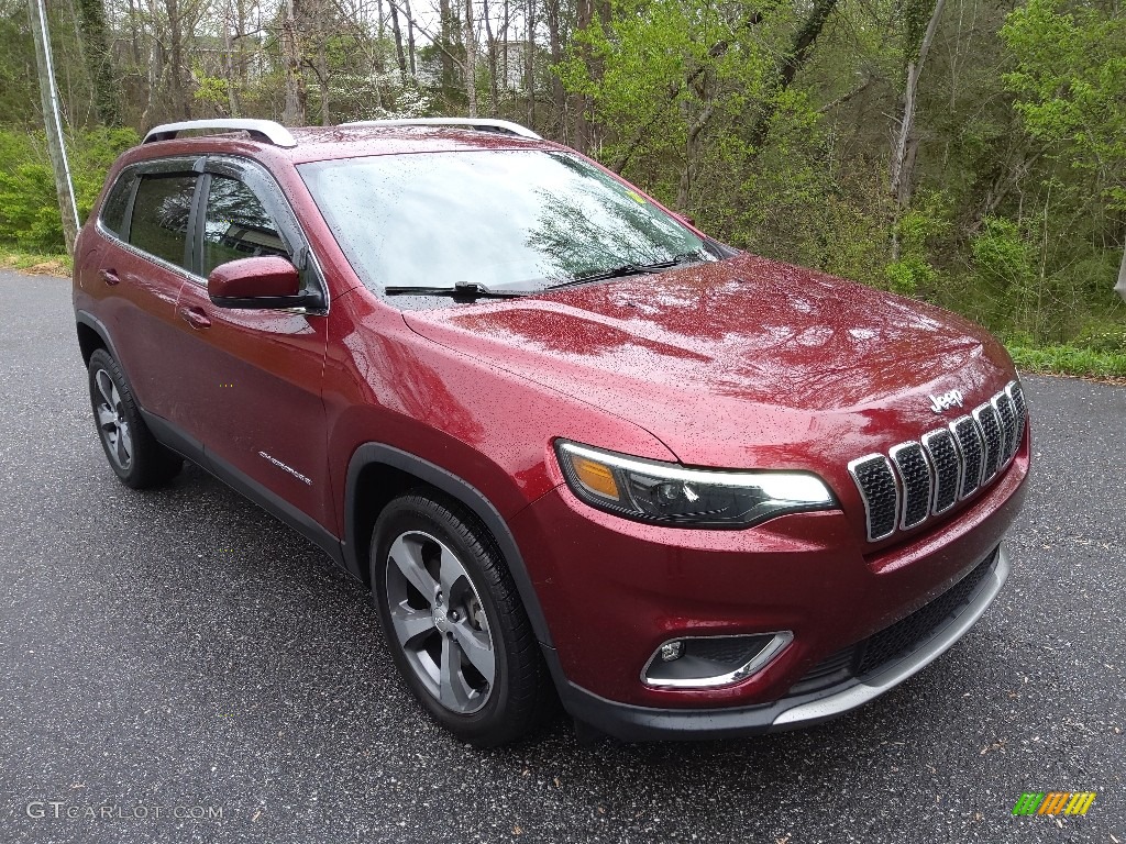 Velvet Red Pearl 2019 Jeep Cherokee Limited Exterior Photo #145870377