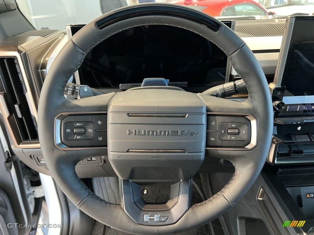 2023 GMC Hummer EV Pickup Lunar Horizon Steering Wheel Photo #145870447