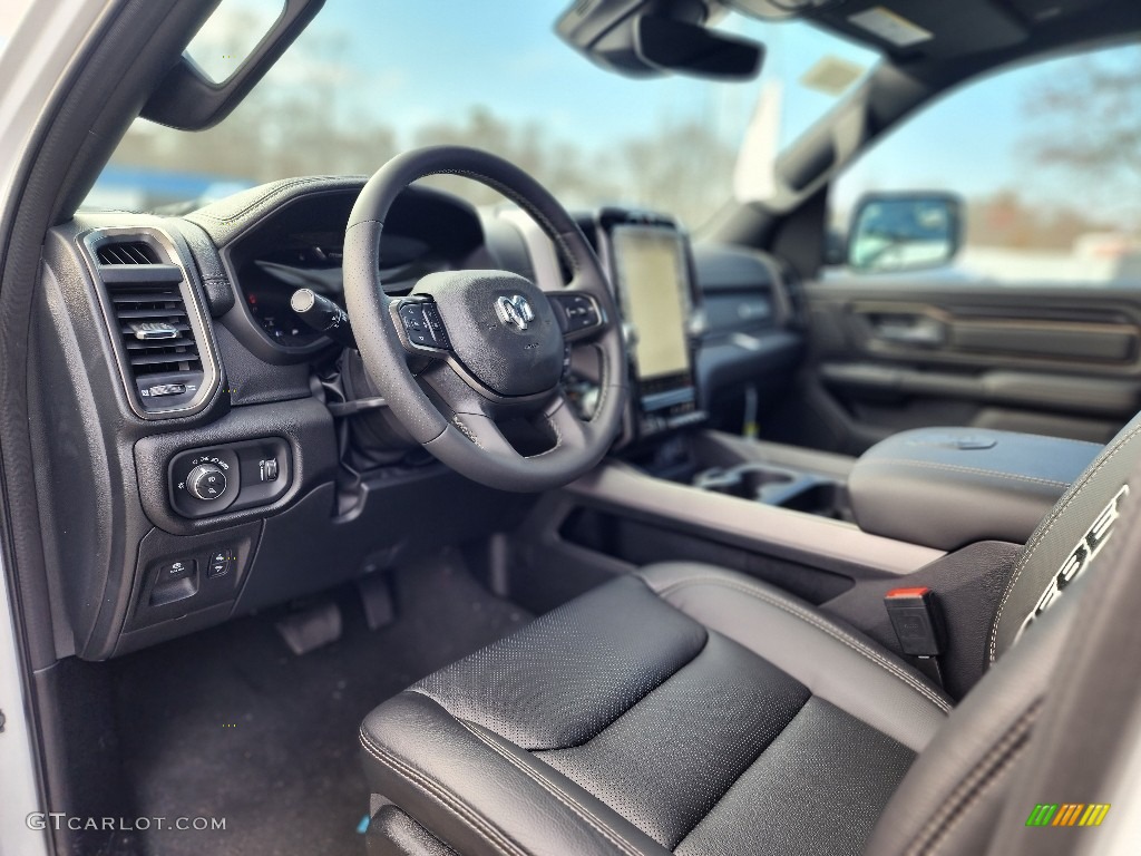 Black Interior 2023 Ram 1500 Rebel Crew Cab 4x4 Photo #145870684