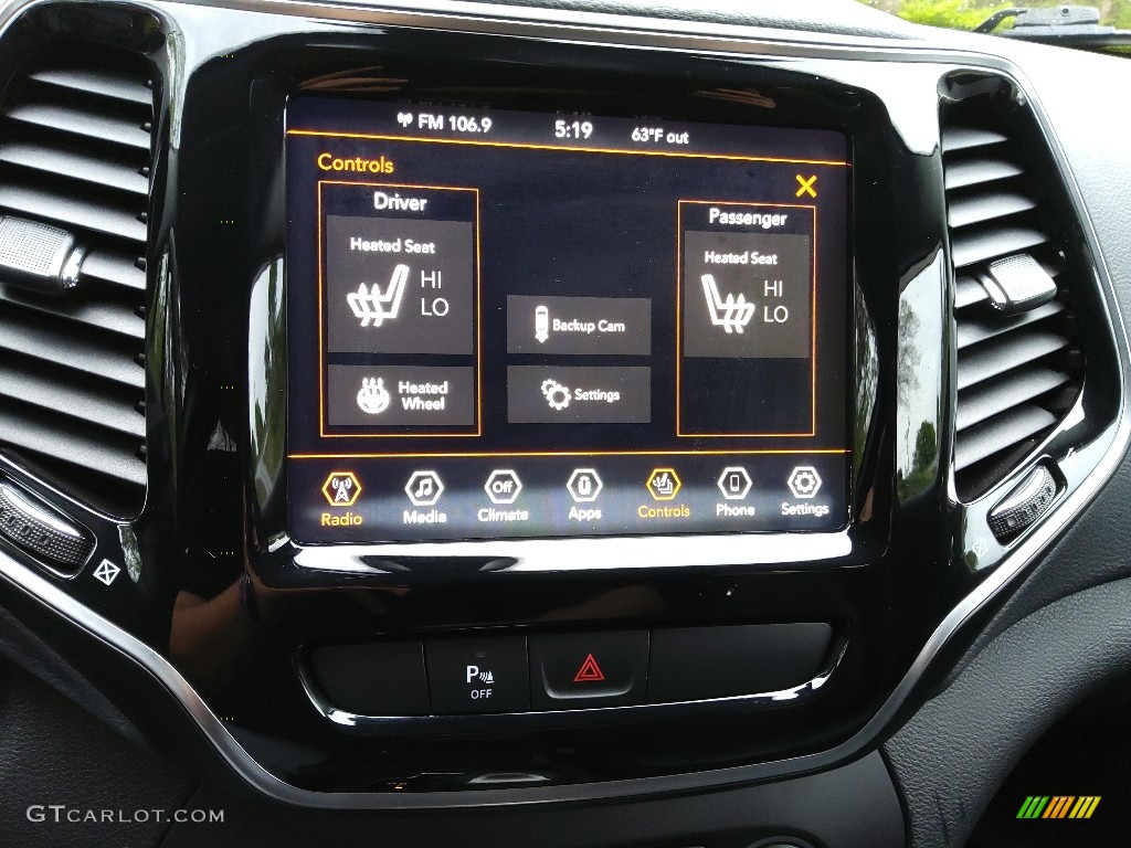 2019 Jeep Cherokee Limited Controls Photo #145870729