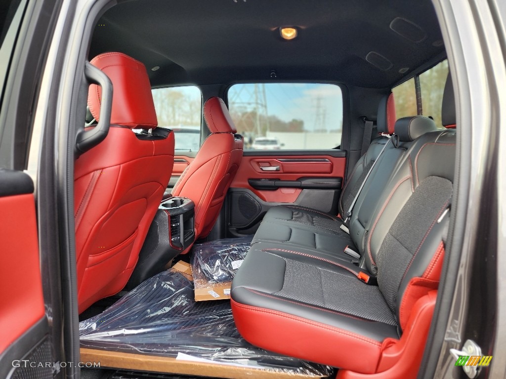 Red/Black Interior 2023 Ram 1500 Rebel Crew Cab 4x4 Photo #145870948