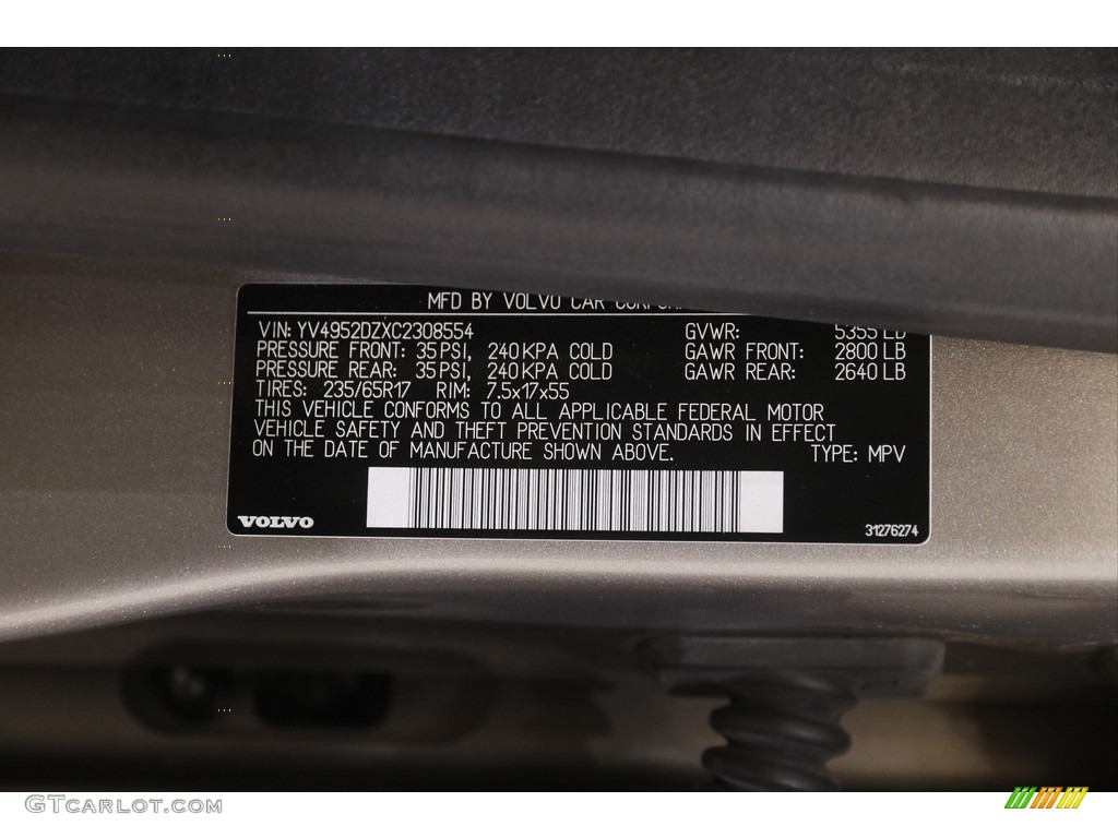 2012 XC60 3.2 AWD - Seashell Metallic / Sandstone Beige/Espresso photo #21