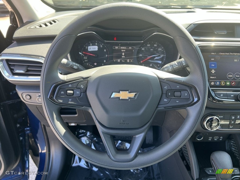 2023 Chevrolet TrailBlazer LT AWD Jet Black Steering Wheel Photo #145871452